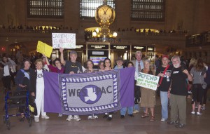Folks at Grand Central before we head off to join the historic people's climate march