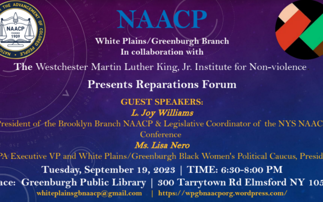 Reparations Panel Discussion with NAACP and MLK Institute