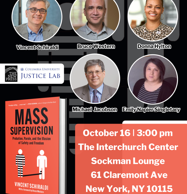 Book Discussion of Mass Supervision: Probation, Parole, and the Illusion of Safety and Freedom