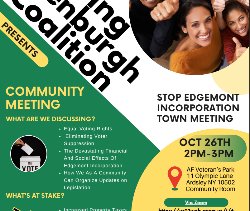 The Saving Greenburgh Coalition Community Meeting