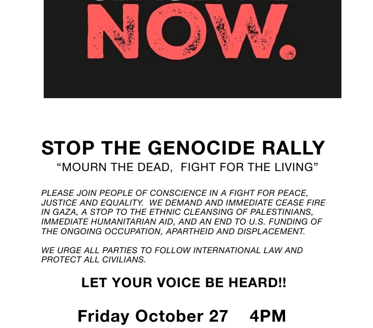 Ceasefire Now: Stop the Genocide Rally with JVP