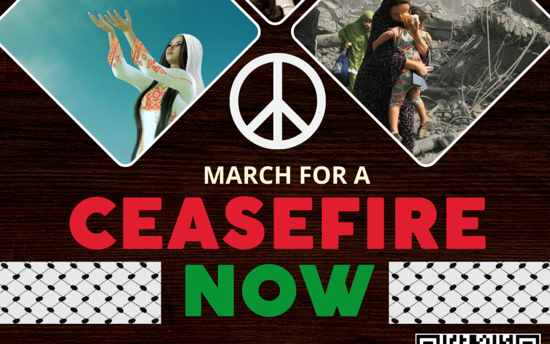 Chappaqua: March for a Ceasefire Now – Saturday, February 3rd!