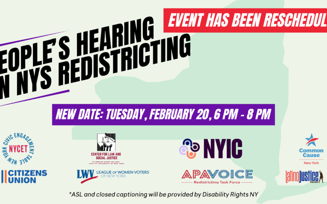 The People’s Hearing on NYS Redistricting