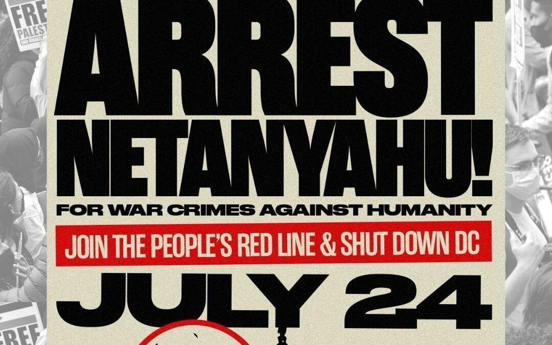 Westchester Bus Departure: DC Arrest Netanyahu March