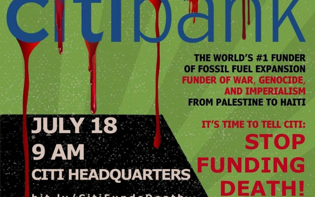 Decolonize Decarbonize – All out to Citi Bank