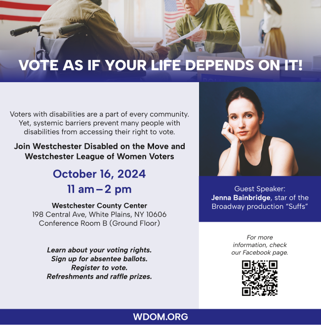 Voting Rights with Westchester Disabled On the Move (WDOM)